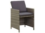 Syfax™ Sedie Da Giardino 4 Pz Con Cuscini In Polyrattan Grigio