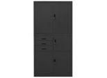 Vidaxl Armadio Per Ufficio Antracite 90X40X180 Cm Acciaio