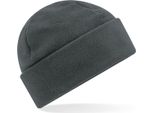 Beechfield B243R | Beechfield Recycled Fleece Cuffed Beanie - 100% Poliestere Riciclato - Farbe: Grigio Acciaio - Taglia: Taglia Unica