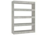 Libreria/Divisorio Grigio Cemento 100X30X135 Cm