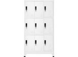 Syfax™ Armadietto Con Serratura Bianco 90X45X180 Cm In Acciaio