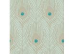 Profhome 369713-GU Verde Opaco Leggermente Goffrato Oro Azzurro 5,33 M2