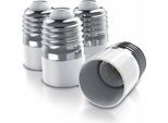 Bearware 4X Adattatore Per Lampade - Convertitore Da Presa E27 A Presa E14 - Adattatore Per Lampade Da E27 A E14 - Presa Per Lampade