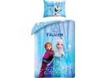 Copripiumino Disney Frozen Sorelle - 140 X 200 Cm - Cotone - 70 X 90 Cm