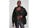 Urban Classics TB5036 | Ladies Oversized Zip Hoody Felpa Con Cappuccio Da Donna - Colore: Nero - Taglia: Xl