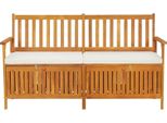 Syfax™ Cassapanca Con Cuscino 148 Cm In Legno Massello Di Acacia