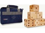 6 Cubi Giga - Legno Ecologico Dall'india - In Borsa - 9X9X9 Cm