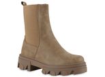 Van Hill Donna Stivaletti Stivali Piattaforma Stivali Scarpe Suola Profilo 835598, Colore: Tan, Taglia: 36