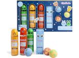 Martinelia | Set Da Bagno Stellare - 7 Pezzi - Profumi Fruttati - Set Regalo Per Bambini - Gel Doccia, Shampoo, Nebbia Per Il Corpo, Sali Da Bagno, Palline Da Bagno