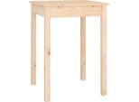 Tavolo Da Pranzo 55X55X75 Cm In Legno Di Pino Massiccio