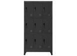 Vidaxl Armadietto Antracite 90X45X180 Cm In Acciaio