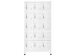 Vidaxl Armadietto Grigio Chiaro 90X40X180 Cm In Acciaio
