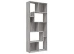 Libreria Grey Sonoma 67X24X161 Cm Materiale A Base Di Legno