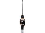 Clayre & Eef Schiaccianoci Pendente Natalizio 15 Cm Plastica Nera