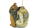 Blocco Di Figurine Per Culla Sacra Famiglia Vestita, Circa 16 Cm, Cr 38266