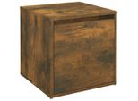 Cassettiera In Rovere Fumé 40,5X40X40 Cm Materiale A Base Di Legno