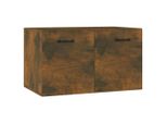 Vidaxl Armadio A Muro In Rovere Fumé 60X36,5X35 Cm Materiale A Base Di Legno