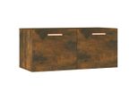 Vidaxl Armadio A Muro In Rovere Fumé 80X35X36,5 Cm Materiale A Base Di Legno