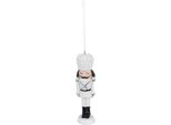 Schiaccianoci Ciondolante Clayre & Eef 13 Cm Plastica Bianca