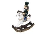 Schiaccianoci Con Decorazione Natalizia Clayre & Eef 18 Cm In Poliresina Verde