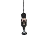 Clayre & Eef Schiaccianoci Pendente Natalizio 13 Cm Plastica Nera