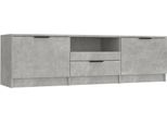 Mobile Tv Grigio Cemento 140X35X40 Cm Materiale A Base Di Legno