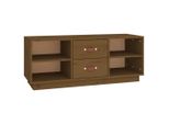 Mobile Tv Marrone Miele 100X34X40 Cm In Legno Di Pino Massiccio