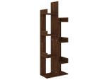 Libreria 48X25,5X140 Cm Legno Ingegnerizzato Effetto Rovere Marrone