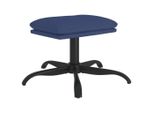 Sgabello Blu 60X60X36 Cm In Tessuto