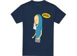 Beavis & Butthead - Maglietta "Carta Igienica Per Carnholio"" Per Bambini/Donne Unisex TV28194 (M) (Marine)"