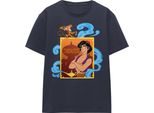 Aladdin - Maglietta "Diamond In The Rough"" Da Donna TV25866 (L) (Blu Navy)"