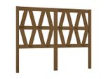 Testiera Marrone Miele 146X4X100 Cm In Legno Massiccio Di Pino