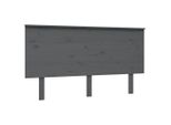 Vidaxl Testiera Grigia 144X6X82,5 In Legno Di Pino Massiccio