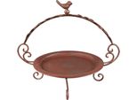 Portapiante Clayre & Eef Etagere 35X27X30 Cm In Ferro Rosso