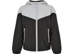 Urban Classics Ragazzi 2-Tone Tech Windrunner Asfalto/Nero - 122/128
