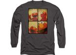 Sesame Street - Maglietta Unisex Uomo/Donna, Manica Lunga TV28139 (Xxl) (Carbone)
