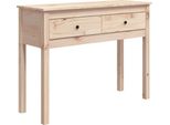 Tavolo Consolle 100X35X75 Cm In Legno Di Pino Massiccio