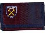West Ham United Fc - Portafoglio, Trifoglio, Con Sfumatura Di Colore BS6441 (Taglia Unica) (Rosso Vino/Blu)