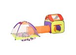 Vidaxl Tenda Da Gioco Con 250 Palline Multicolore 338X123X111 Cm