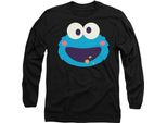 Sesame Street - T-Shirt Unisex Uomo/Donna, Manica Lunga TV28047 (Xl) (Nero)