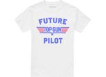 Top Gun - Maglietta "Future Top Gun Pilot"" Per Uomo/Donna Unisex TV28403 (S) (Bianco)"