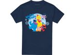 Sesame Street - Maglietta "Winter Wishes"" Per Uomo/Donna Unisex TV28276 (S) (Navy)"