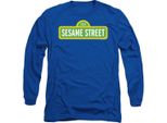 Sesame Street - Maglietta Unisex Uomo/Donna, Manica Lunga TV20741 (Xl) (Blu Reale)