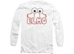 Sesame Street - T-Shirt Unisex Uomo/Donna, Manica Lunga TV28324 (Xxl) (Bianco)