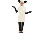 Fiestas Guirca - Costume Da Pecora Per Bambini FG1572 (116) (Bianco/Nero)