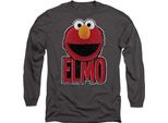 Sesame Street - T-Shirt Unisex Uomo/Donna, Manica Lunga TV28321 (S) (Carbone)
