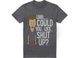 Beavis & Butthead - "Potresti Stare Zitto?"" Maglietta Da Uomo/Donna Unisex TV28402 (Xxl) (Antracite)"