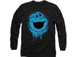 Sesame Street - T-Shirt Unisex Uomo/Donna, Manica Lunga TV28354 (Xl) (Nero)