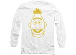 Sesame Street - T-Shirt Unisex Uomo/Donna, Manica Lunga TV28076 (Xxl) (Bianco)
