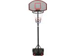 Vidaxl Cavalletto Da Basket Nero 216-250 Cm In Polietilene